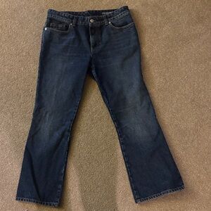 Alexander McQueen Dark Blue Boot Cut Jeans